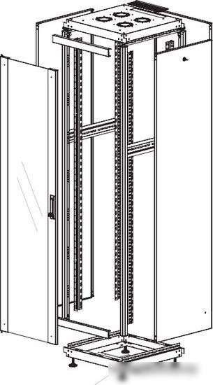 Шкаф телекоммуникационный Lande DYNAmic Basic LN-DB42U6060-BL-F 19" 42U