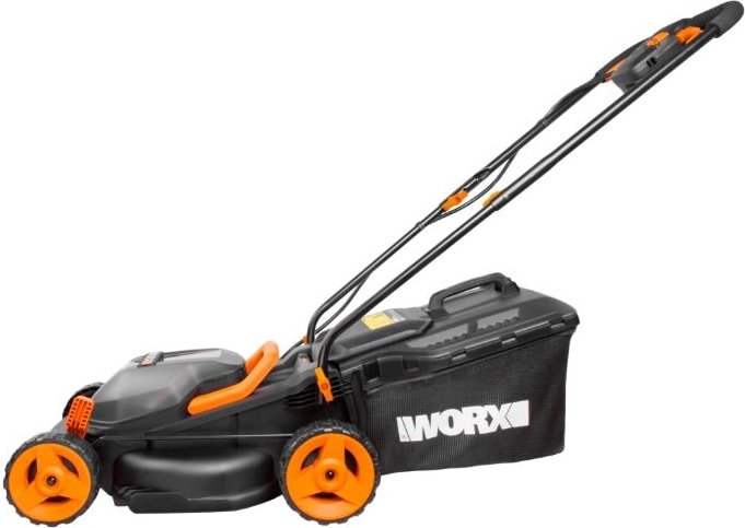Колёсная газонокосилка Worx WG779E (с 2-мя АКБ)