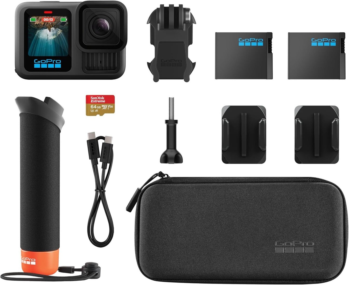 Экшен-камера GoPro HERO13 Black + Accessories Bundle