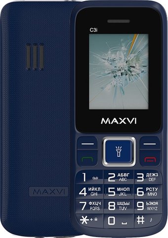 Кнопочный телефон Maxvi C3i (маренго)