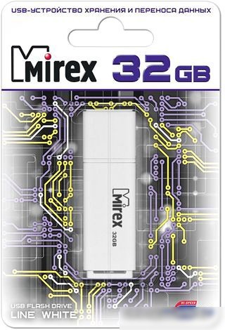USB Flash Mirex Color Blade Line 32GB (белый) [13600-FMULWH32]