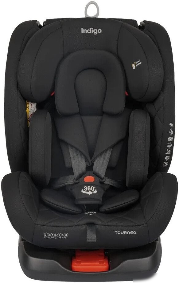 Детское автокресло Indigo Tourneo S Isofix (черный)