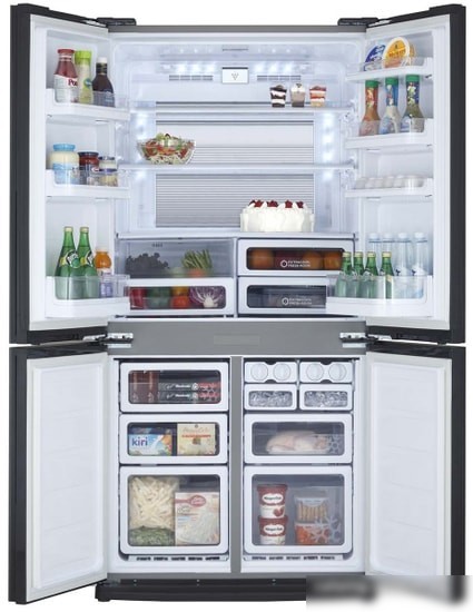 Четырёхдверный холодильник Sharp SJEX93PSL