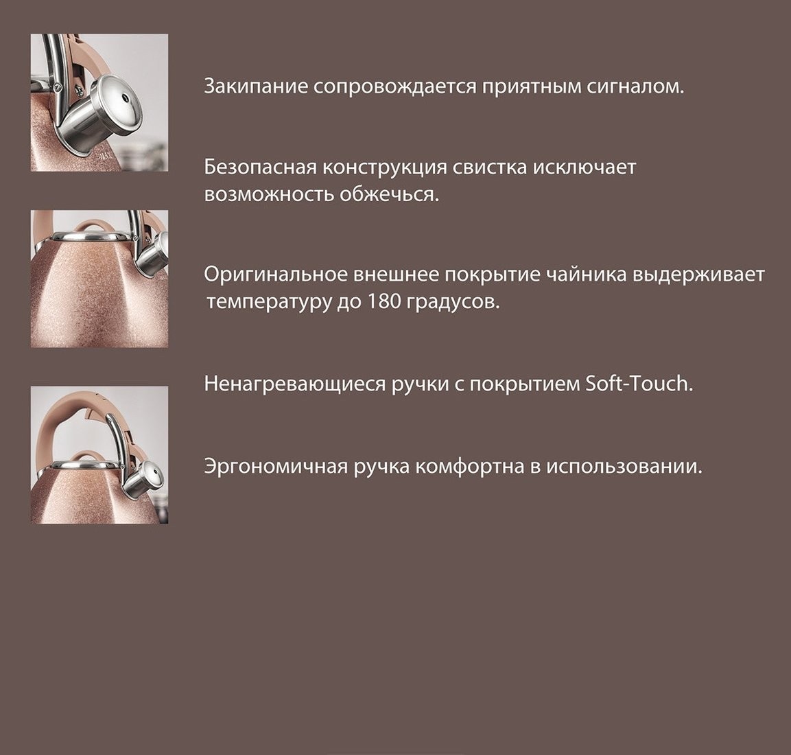 Чайник со свистком Taller TR-11354