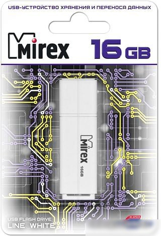 USB Flash Mirex Color Blade Line 16GB (белый) [13600-FMULWH16]