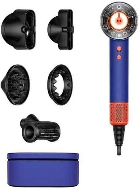 Фен Dyson HD16 Supersonic Nural Straight+Wavy (с переходником на евровилку, синие румяна/топаз)