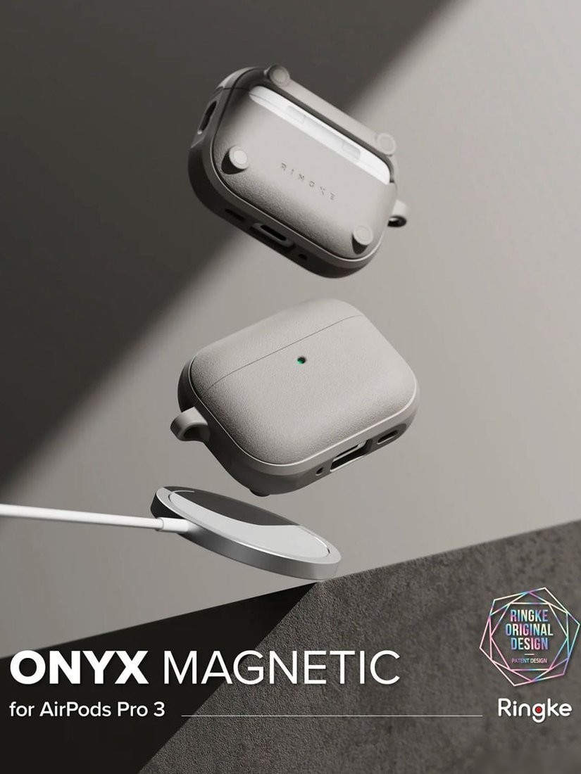 Чехол Ringke Onyx Magnetic для Airpods Pro 3 Warm Gray