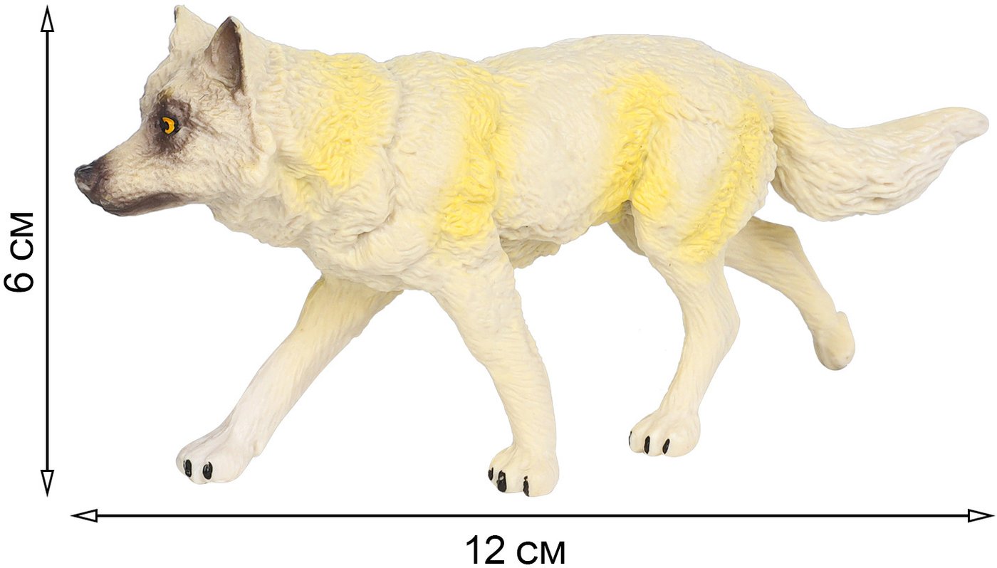 Набор фигурок Masai Mara Мир диких животных. Семья полярных волков MM211-214