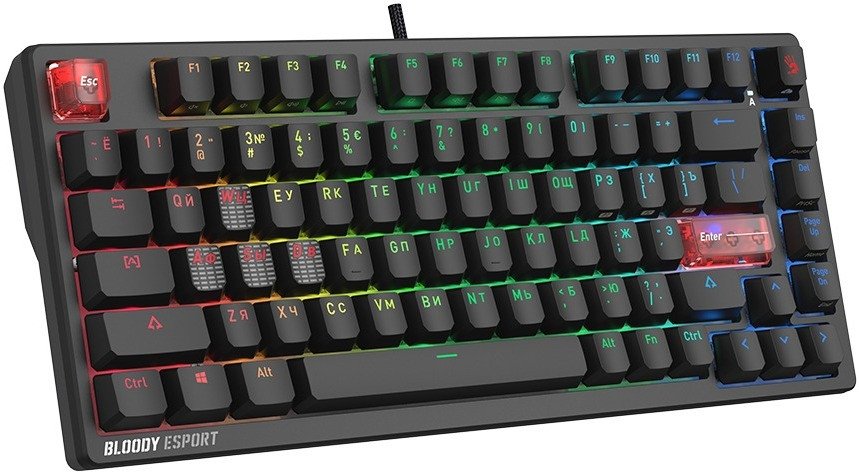 Клавиатура A4Tech Bloody MS76 (черный)