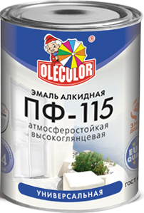 Эмаль Olecolor ПФ-115 универсальная 0.9кг (светло-фиолетовый)