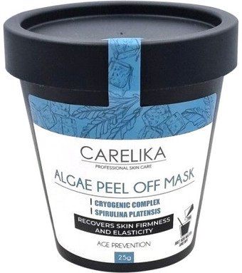 Carelika Маска для лица альгинатная Algae Peel Off Mask Cryogenic Complex Spirulina Platensis 25 г