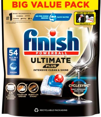 Капсулы для посудомоечной машины Finish Powerball Ultimate Plus All in 1 (54 шт)
