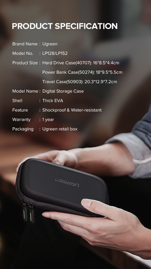 Органайзер Ugreen LP128 40707 (черный)