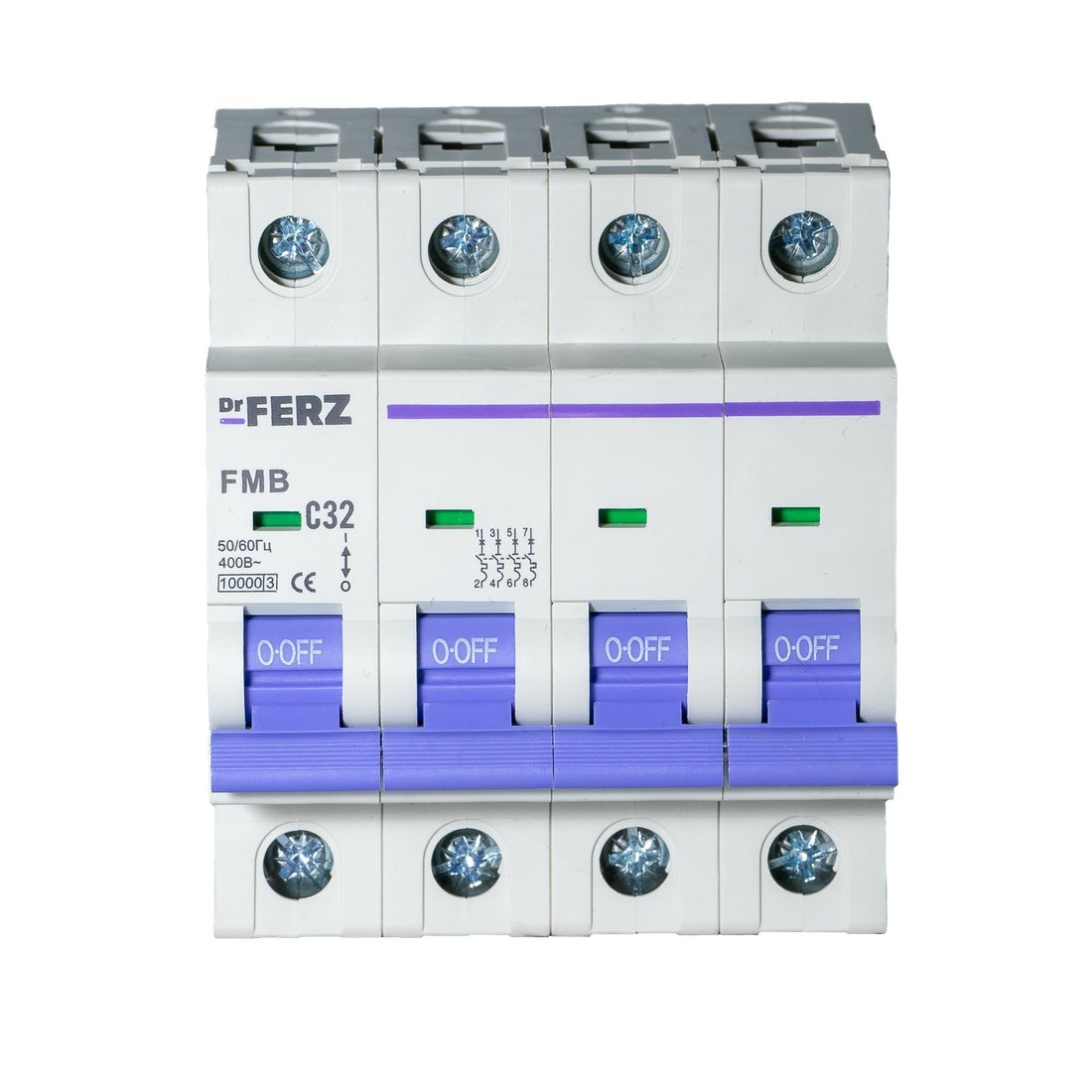 Выключатель автоматический Dr.Ferz FMB-C 10kA 4P 32 C 21100153FERZ