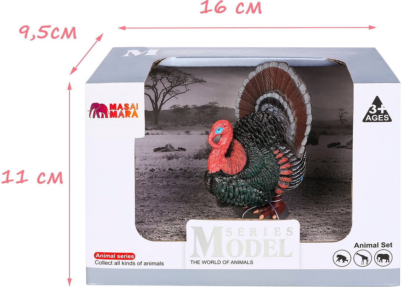 Фигурка Masai Mara На ферме. Птица индюк MM211-158