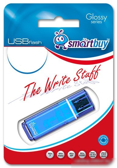USB Flash Smart Buy Glossy Blue 4GB (SB4GBGS-B)