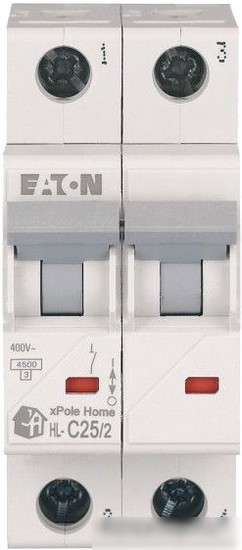 Выключатель автоматический Eaton HL-C252 2P 25A C 4.5кA 2M 194773