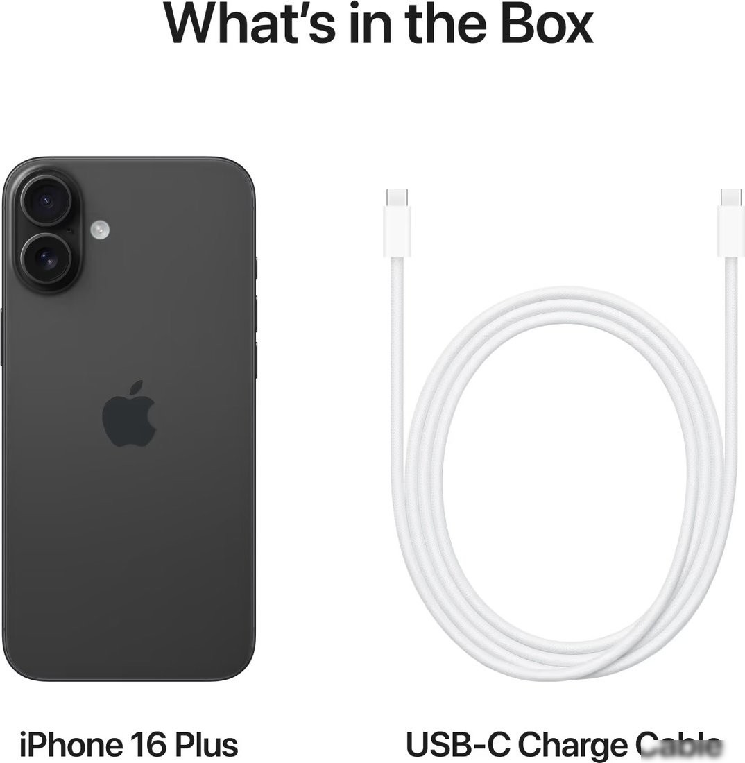 Телефон Apple iPhone 16 Plus 256GB (черный)