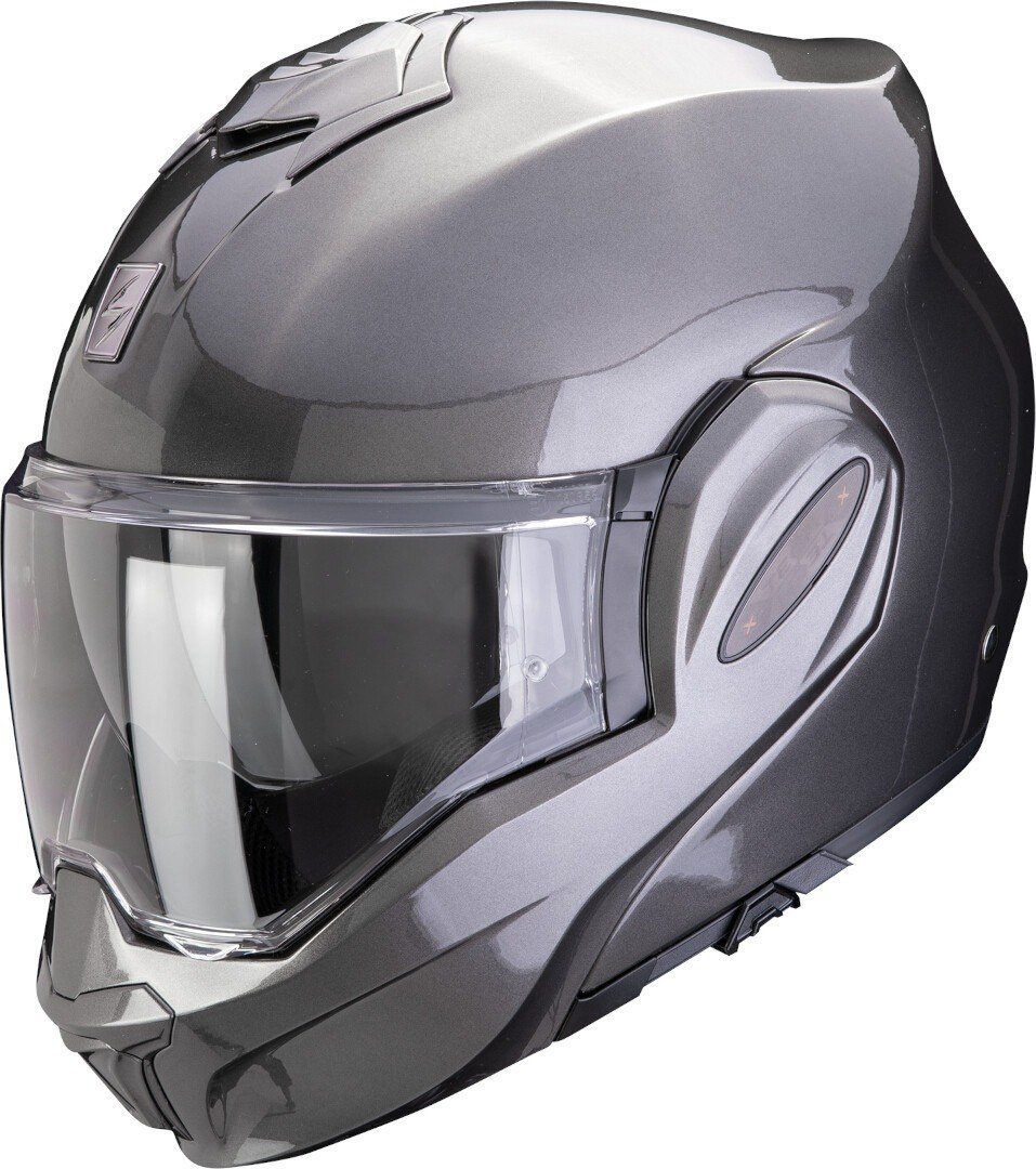 Мотошлем Scorpion Exo Exo-Tech Evo Pro Solid (р. M, серый металлик)