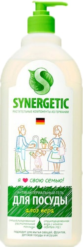 Средство для мытья посуды Synergetic Алоэ вера 1 л