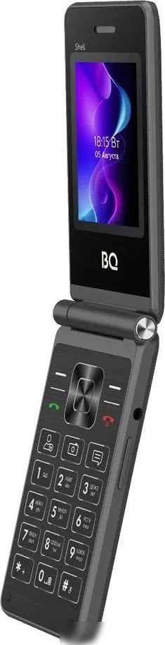 Кнопочный телефон BQ BQ-2411 Shell (черный)