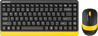 Офисный набор A4Tech Fstyler FG1110 (черный/желтый)