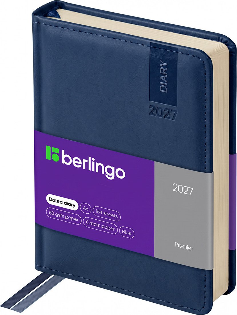 Ежедневник Berlingo Premier 2027г DD7_80601 (184л, синий)