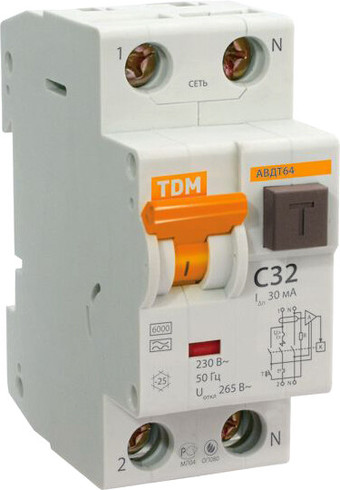 Дифференциальный автомат TDM Electric SQ0205-0010