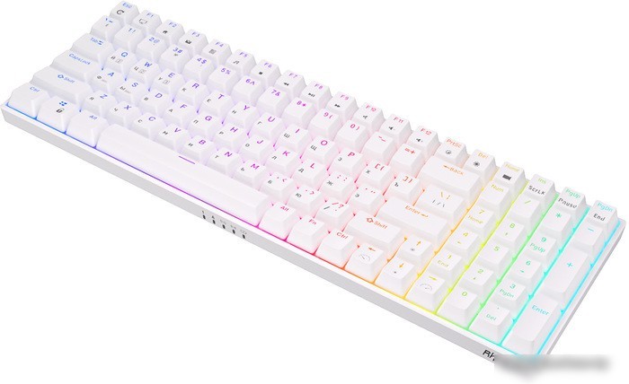 Клавиатура Royal Kludge RK100 RGB (белый, RK Red)