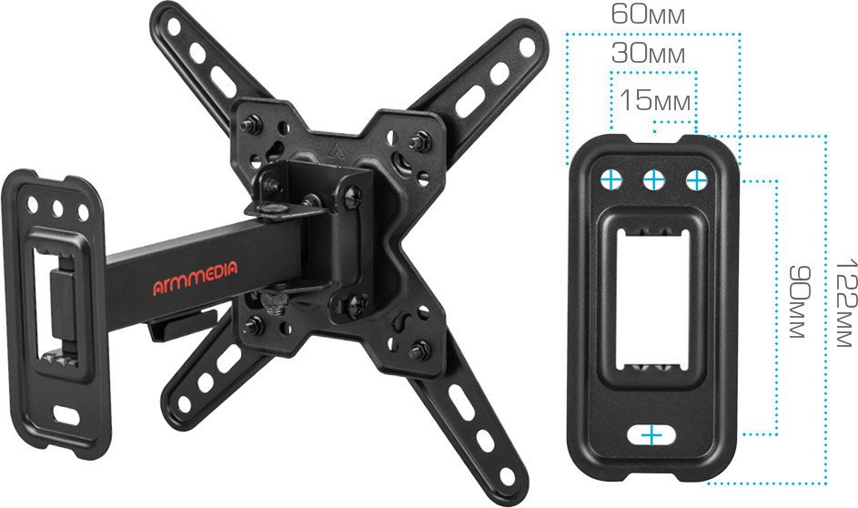 Кронштейн для телевизора Arm Media Mars-7 (черный)
