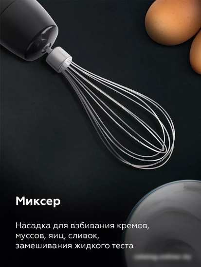 Погружной блендер BQ HB601S (сталь/черный)