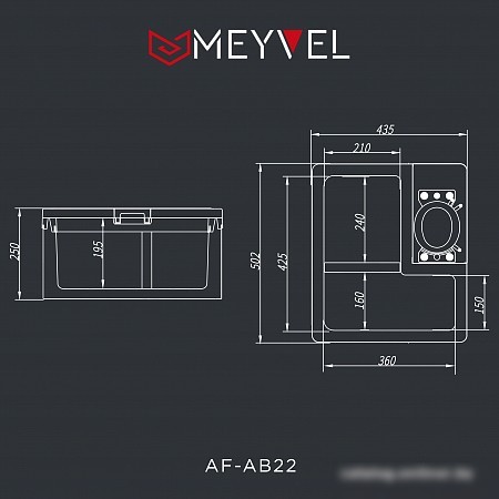 Компрессорный автохолодильник Meyvel AF-AB22