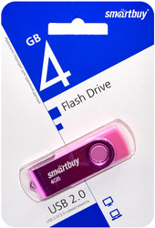 USB Flash SmartBuy Twist 4GB (розовый)
