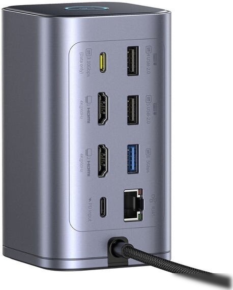 Док-станция Baseus Nomos NU1 Air Win 12-in-1 Docking Station B00568103813-00