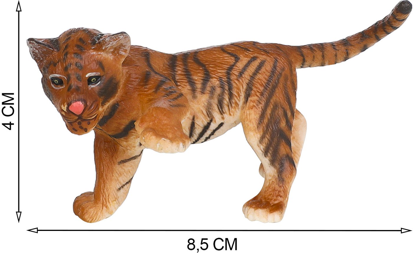 Набор фигурок Masai Mara Мир диких животных. Семья тигров и семья зебр MM211-254
