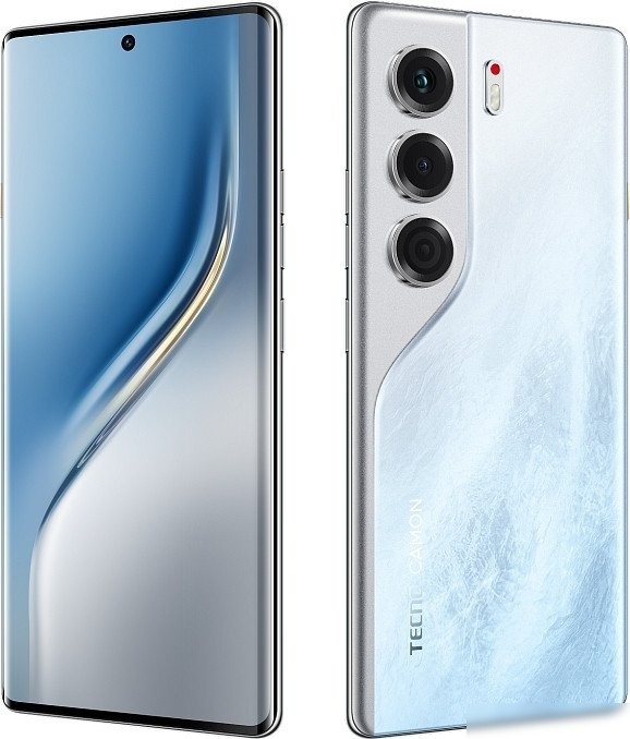 Телефон Tecno Camon 40 Pro 5G 12GB/256GB (ледяной белый)