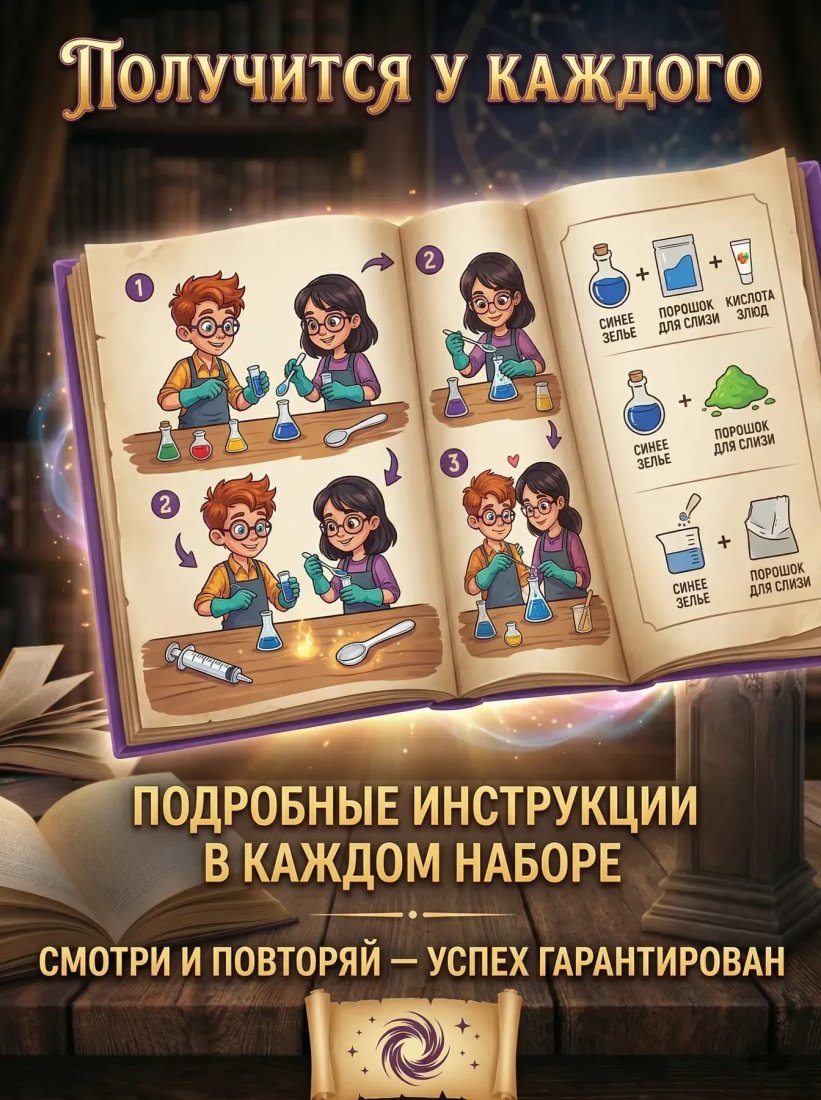 Набор для опытов Kristi Hobby Гарри Поттер 19 в 1