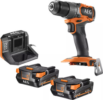 Ударная дрель-шуруповерт AEG Powertools BSB 18SBL2-202C 4935480058 (с 2-мя АКБ, кейс)