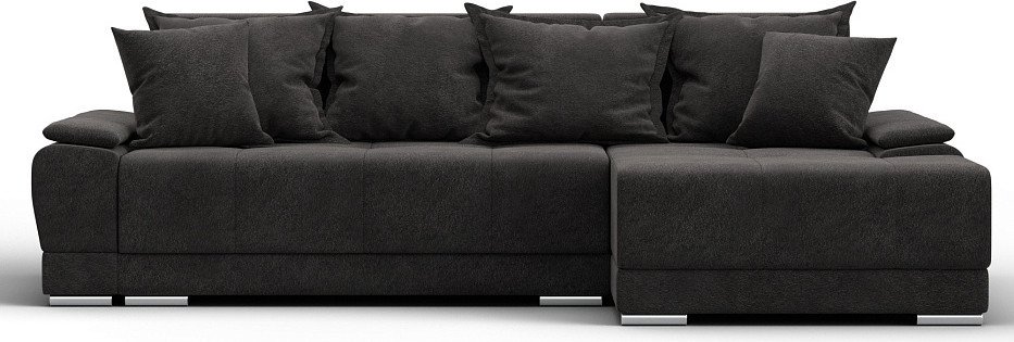 Угловой диван Лига диванов Лига-119 правый угол 137096 (велюр Laim 10 темно-коричневый)
