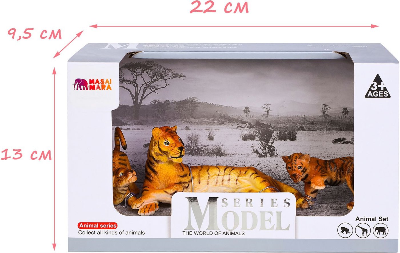 Набор фигурок Masai Mara Мир диких животных. Семья тигров MM211-210