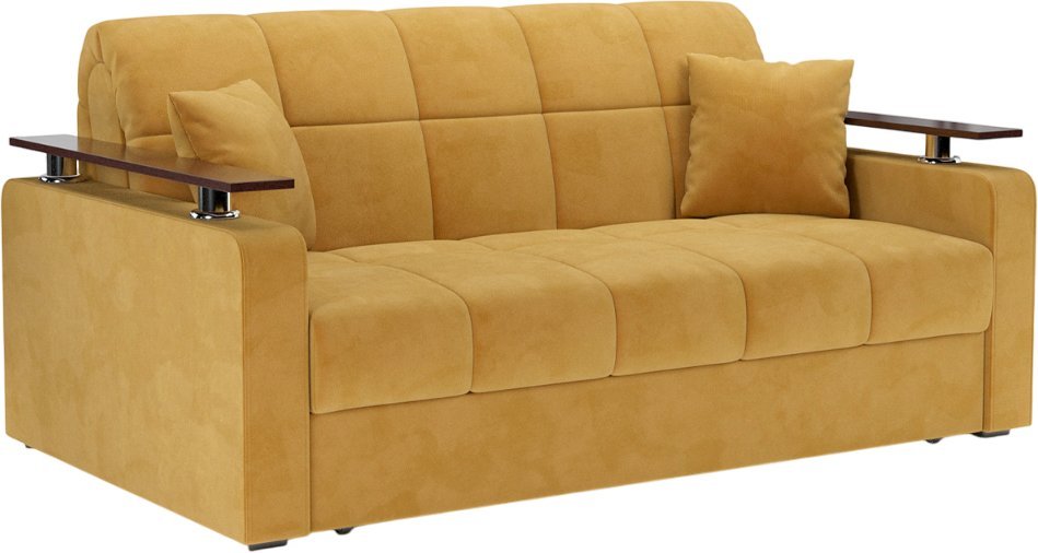 Диван Мебель-АРС Аккордеон Бакли ППУ 140x200 (Cabrio 27 желтый)