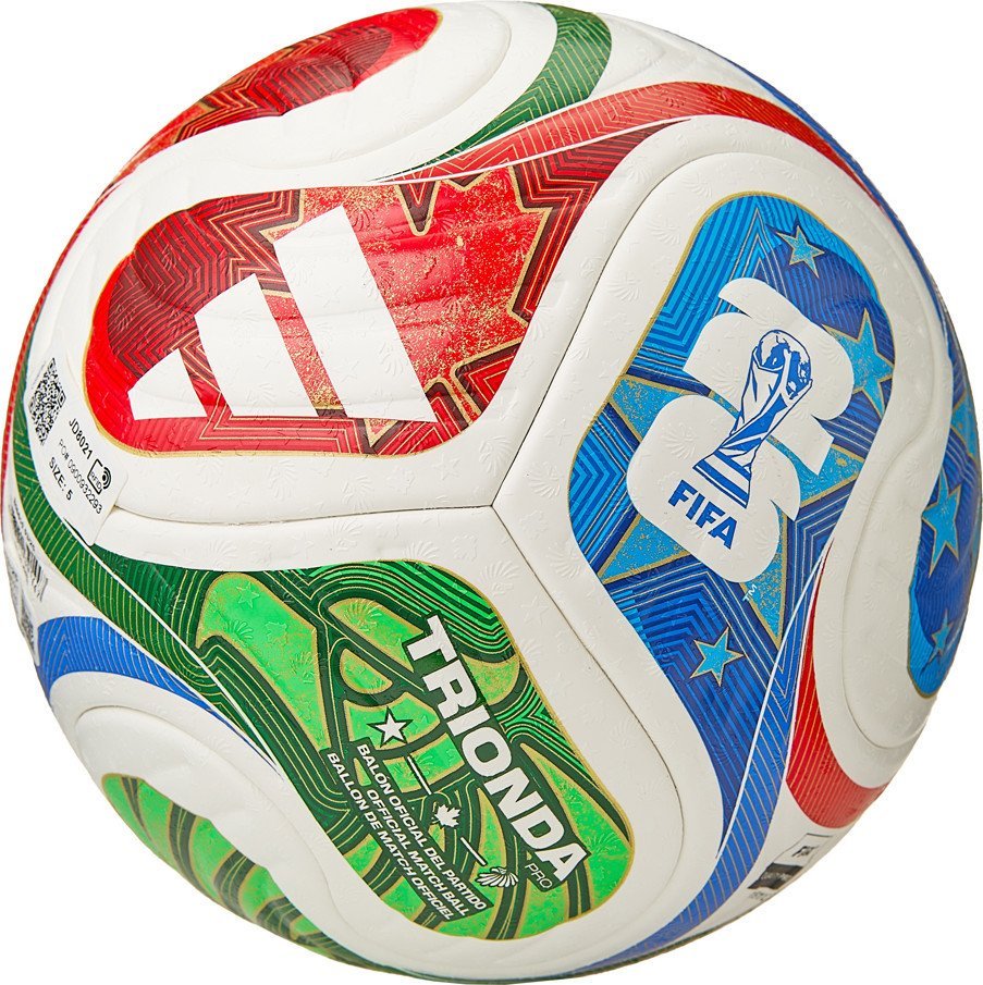 Футбольный мяч Adidas WC26 Trionda Pro JD8021 (размер 5, мультиколор)