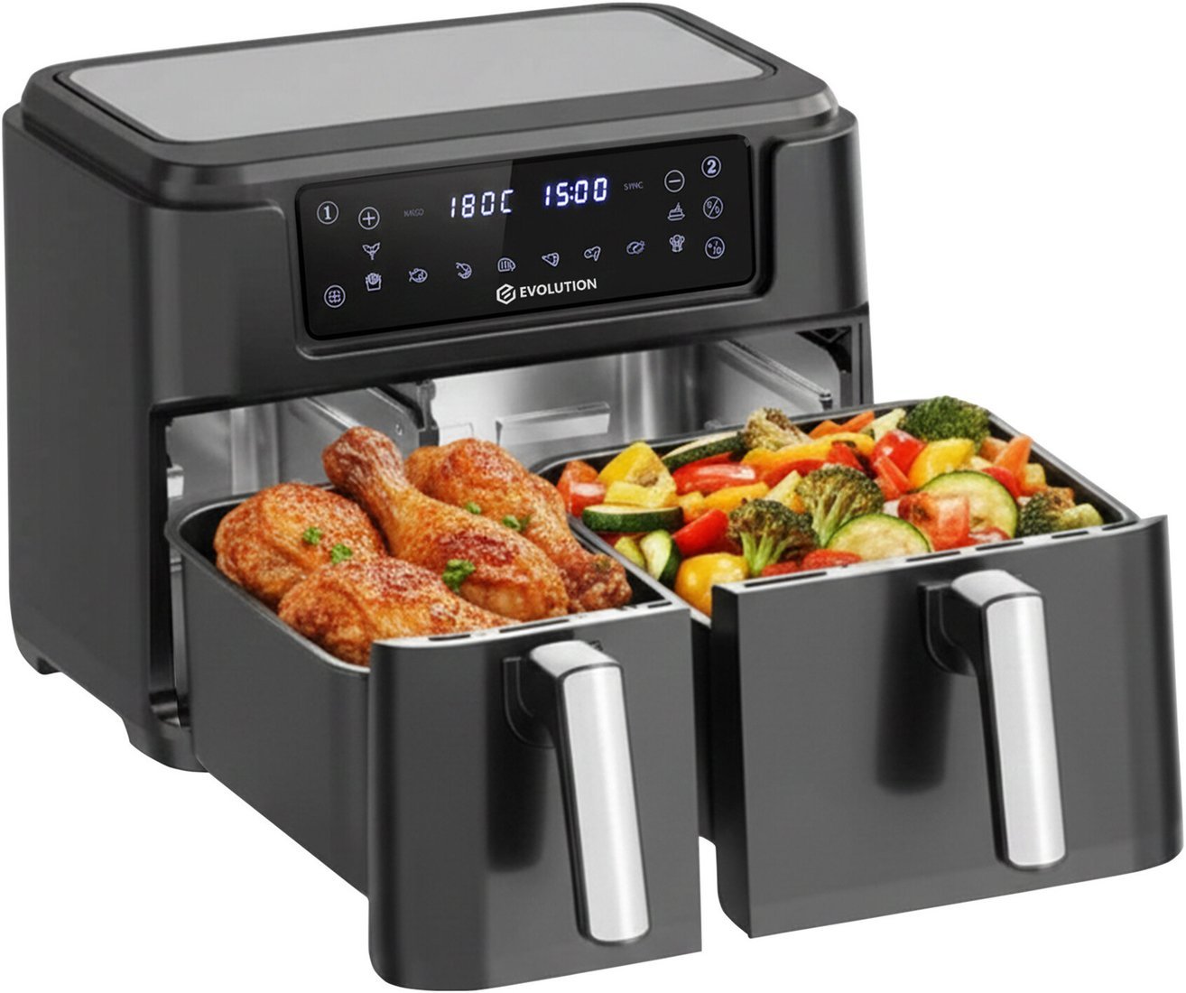 Аэрогриль (аэрофритюрница) Evolution AIRO DualVarioZone 10L