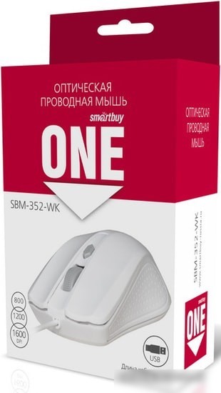 Мышь SmartBuy One 352 (белый)