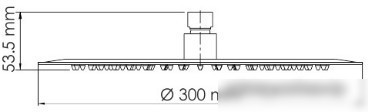 Верхний душ Wasserkraft A116