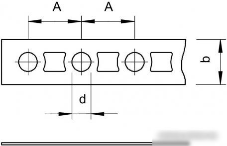 Лента перфорированная OBO Bettermann 17x0.75мм L=50м 1471213