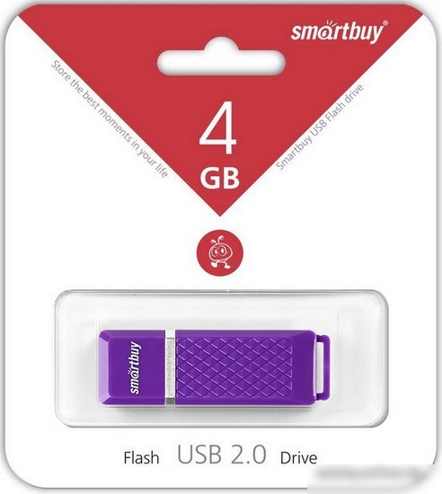 USB Flash Smart Buy Quartz Violet 4GB [SB4GBQZ-V]