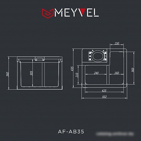 Компрессорный автохолодильник Meyvel AF-AB35
