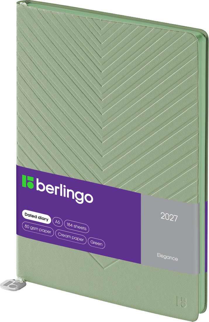Ежедневник Berlingo Elegance 2027г DD7_F0014 (184л, зеленый)