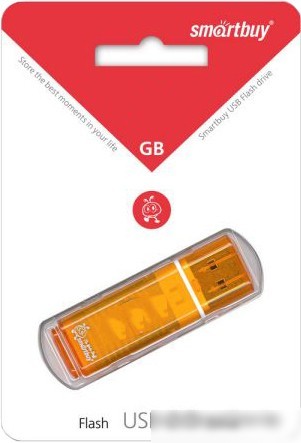 USB Flash Smart Buy Glossy 16GB (оранжевый)